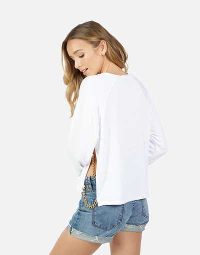Lauren Moshi Bethany Foil Chain Peace In White