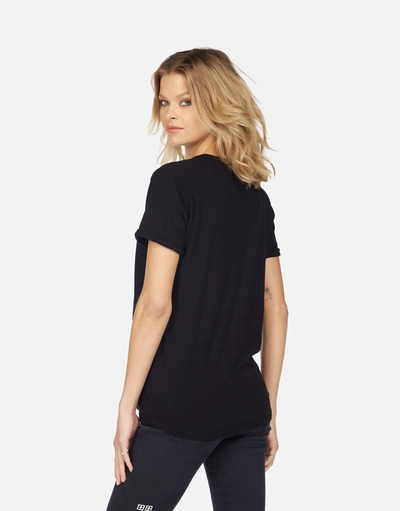 Lauren Moshi Edda Studded Stripe Peace In Black