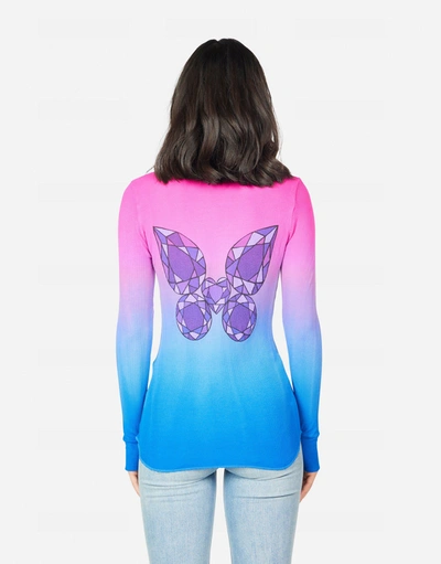 Shop Lauren Moshi Mckinley Diamond Butterfly In Tropical Sorbet