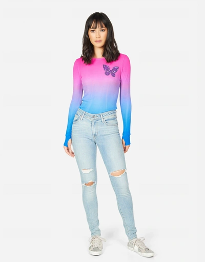 Lauren Moshi Mckinley Diamond Butterfly In Tropical Sorbet