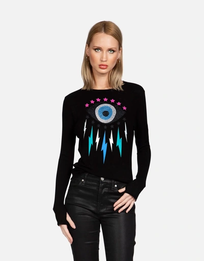 Shop Lauren Moshi X Mckinley X Crystal Electric Star Eye In Black