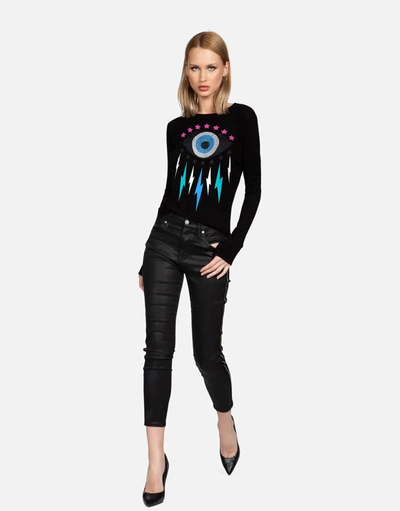 Shop Lauren Moshi X Mckinley X Crystal Electric Star Eye In Black