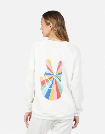 Lauren Moshi Noleta Stripe Peace In Milk