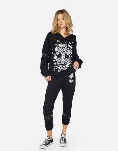 Lauren Moshi Samantha Butterfly Skull Burst In Black