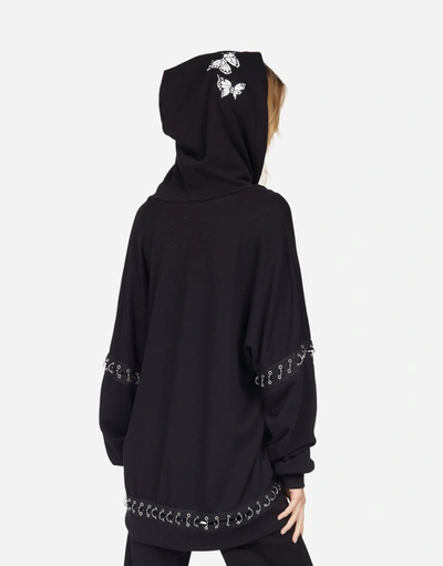 Lauren Moshi Samantha Butterfly Skull Burst In Black