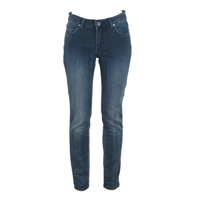 Shop Maison Espin Blue Cotton Jeans &amp; Women's Pant