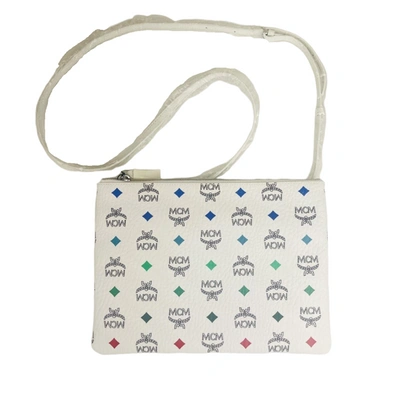 Shop Mcm Women's White Rainbow Visetos Coated Canvas Crossbody Bag