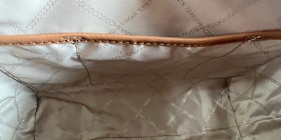 Shop Michael Kors Joey Medium Arcon Mk Signature Tote Bag In Brown