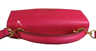 Shop Michael Kors Women's Ava Leather Convertible Satchel Crossbody Bag In Rasberry/ Red