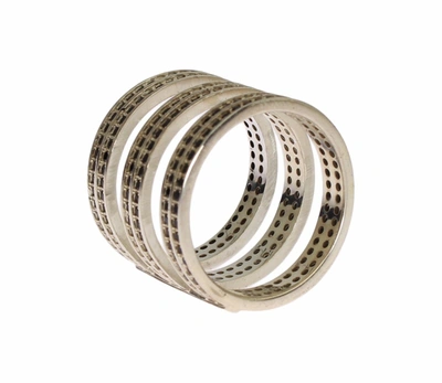 Shop Nialaya Black Cz 925 Sterling Silver Womens Ring
