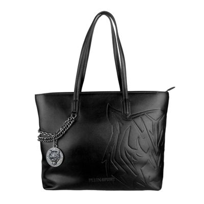 Shop Plein Sport Black Polyurethane Shoulder Women's Bag