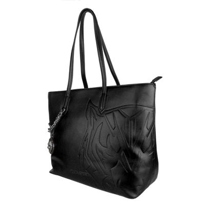 Shop Plein Sport Black Polyurethane Shoulder Women's Bag