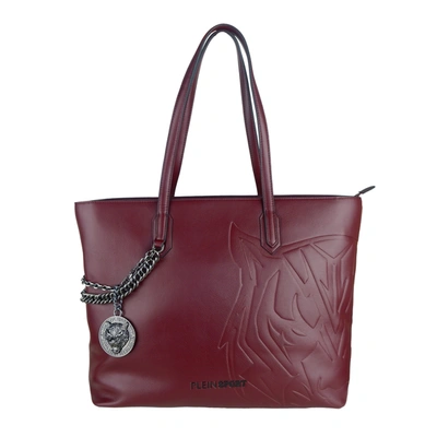 Shop Plein Sport Red Polyurethane Shoulder Women's Bag