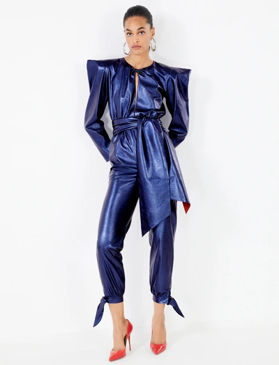 Bcbg blue sale jumpsuit