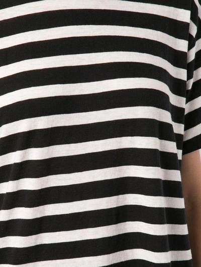 Shop R13 Horizontal Stripe T-shirt - Black
