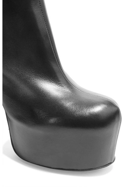 Shop Vetements Leather Platform Boots