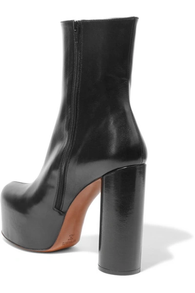 Shop Vetements Leather Platform Boots