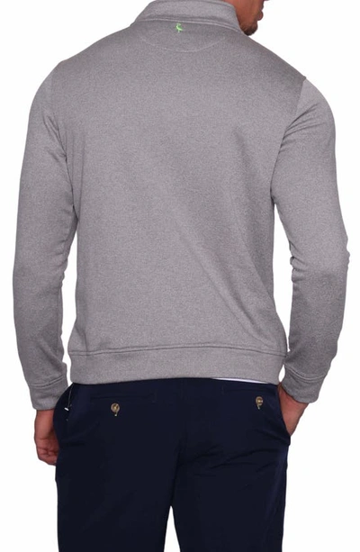 Shop Tailorbyrd Performance Quarter Zip Sweater In Grey
