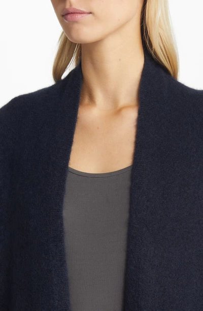 Eileen Fisher Open Front Cashmere Blend Cardigan In Nocturne