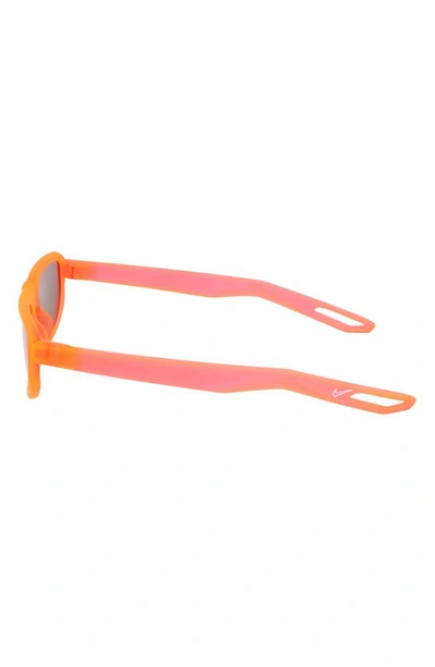 Shop Nike Nv04 52mm Modified Rectangular Sunglasses In Bright Crimson/ Brown