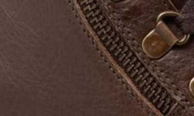 Softwalk Everett Lace-up Boot In Dark Brown Tumbled Leather