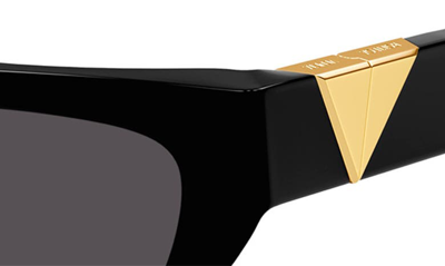 Bottega Veneta 52mm Cat Eye Sunglasses In Black