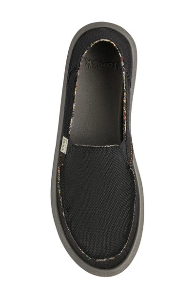 Shop Sanuk Donna Slip-on Sneaker In Black