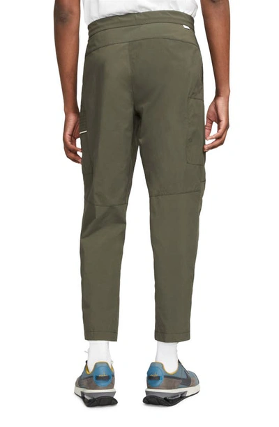 Shop Nike Sportswear Style Essentials Utility Pants In Sequoia/ Sail/ Ice Silver