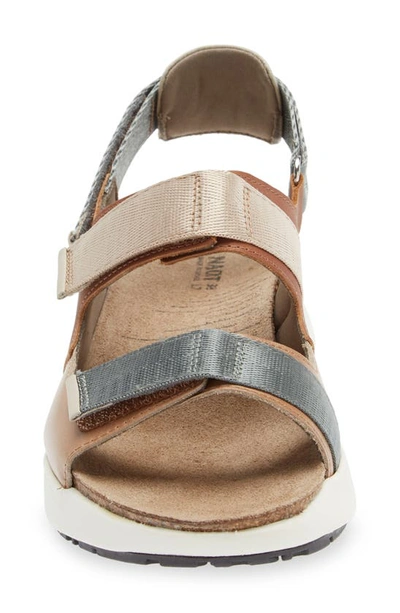 Naot Odyssey Slingback Sandal In Tan/ Latte/ Ivory