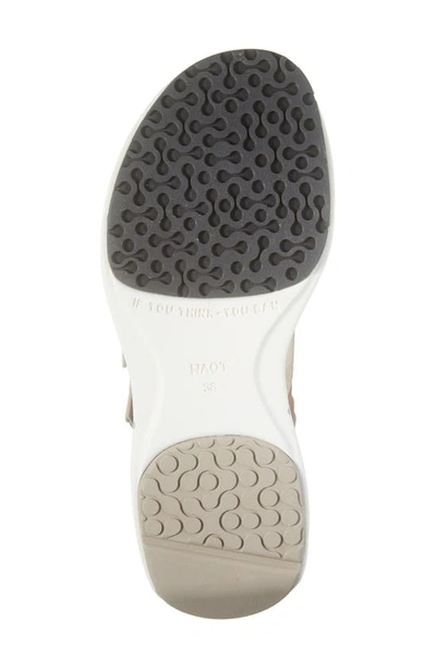 Naot Odyssey Slingback Sandal In Tan/ Latte/ Ivory
