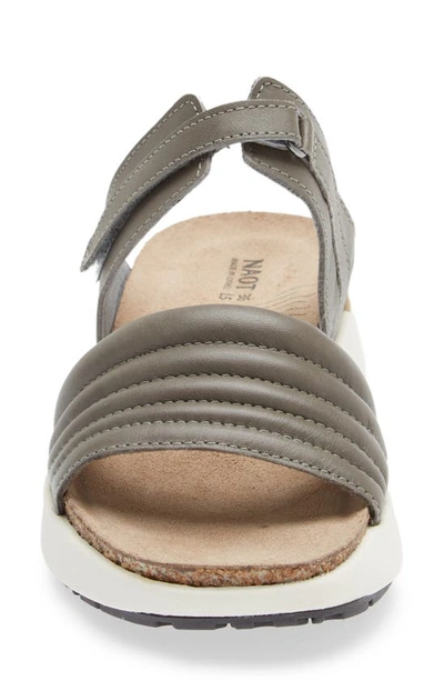 Shop Naot Vesta Sandal In Foggy Grey Leather
