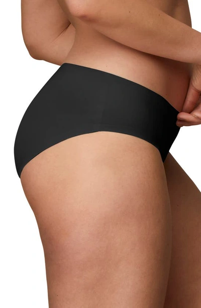 Shop Eby Assorted 3-pack Hipster Briefs In Black/ Nude/ Blue Opal