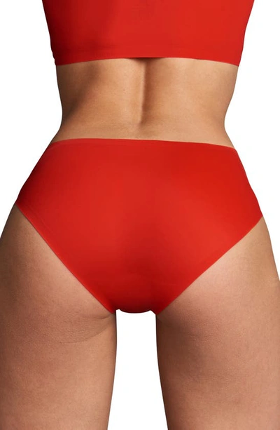 Shop Eby Assorted 3-pack Hipster Briefs In Nude/ Exotic Botanicals/ Red