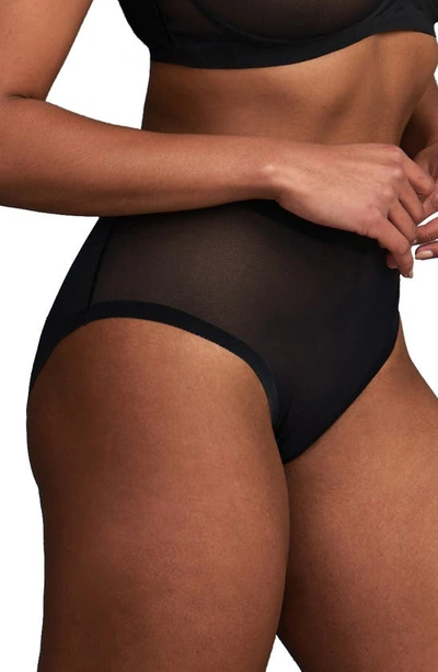 Shop Eby 2-pack Sheer High Waist Panties In Black