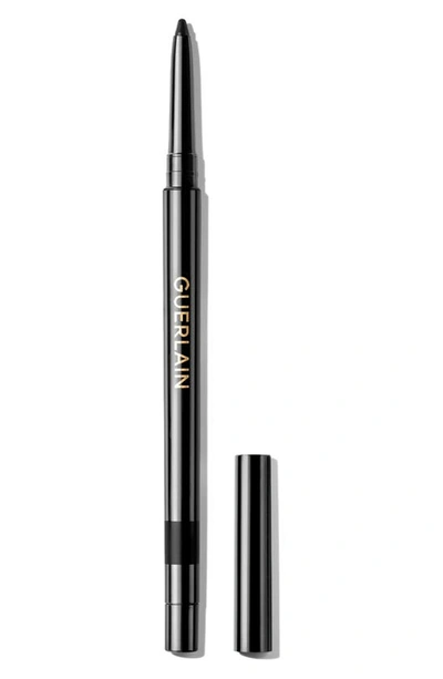 Shop Guerlain The Intense Colour Eye Pencil In 01 Black Ebony