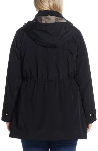Gallery Womens Plus Midweight Raincoat In Black