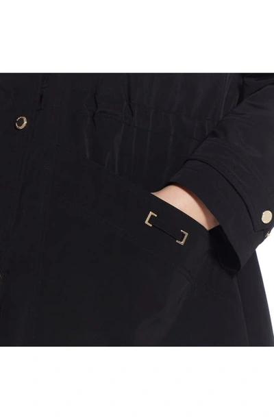 Gallery Womens Plus Midweight Raincoat In Black