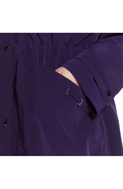 Gallery Water Resistant Rain Jacket In Purple Shadow