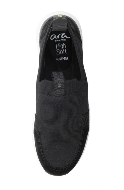 Shop Ara Veronica Waterproof Slip-on Shoe In Black