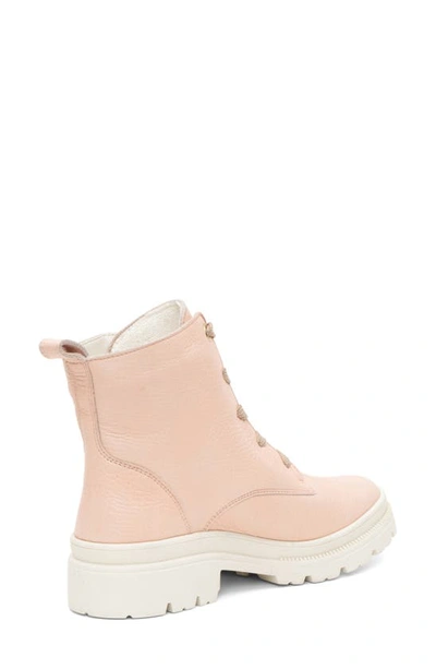 Ara Waterproof Lace-up Boot In Nude