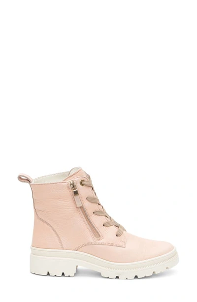 Ara Waterproof Lace-up Boot In Nude