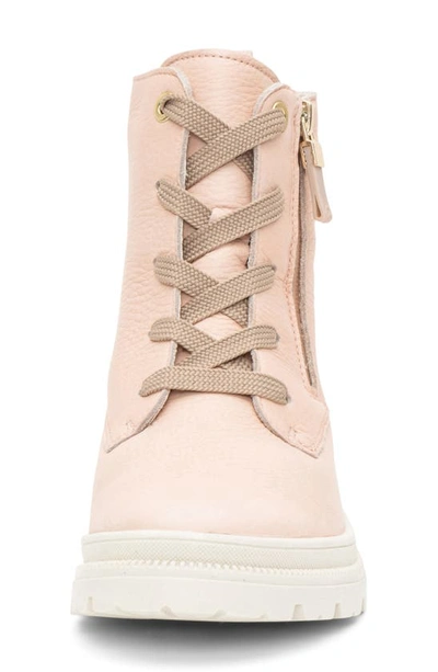 Ara Waterproof Lace-up Boot In Nude