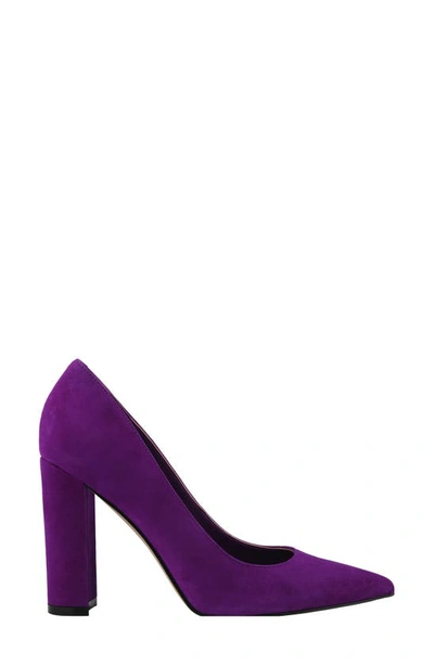 Shop Marc Fisher Ltd Abilene Pointed Toe Pump In Purple Suede