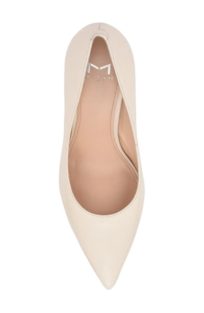 Shop Marc Fisher Ltd Abilene Pointed Toe Pump In Ivory Leather