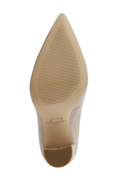 Shop Marc Fisher Ltd Abilene Pointed Toe Pump In Taupe Suede
