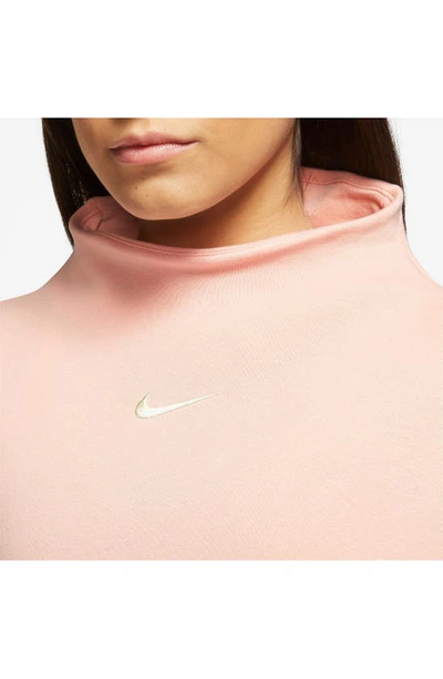 Shop Nike Sportswear Phoenix Fleece Sweatshirt In Arctic Orange/ Sail