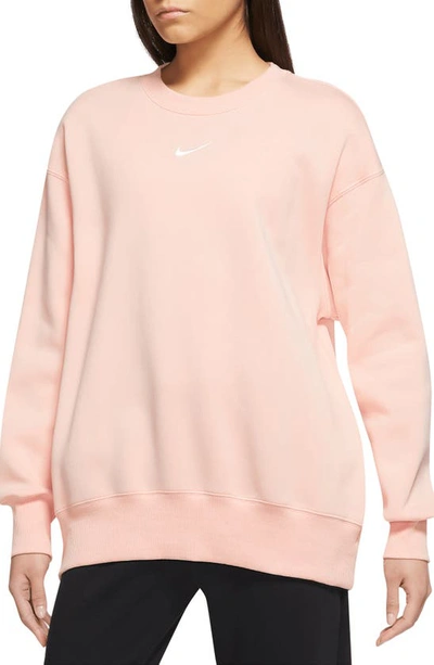 Shop Nike Sportswear Phoenix Sweatshirt In Arctic Orange/ Sail