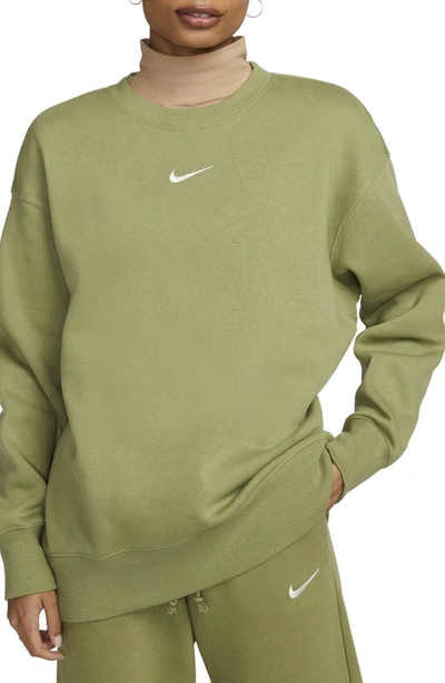 Shop Nike Sportswear Phoenix Sweatshirt In Alligator/ Sail