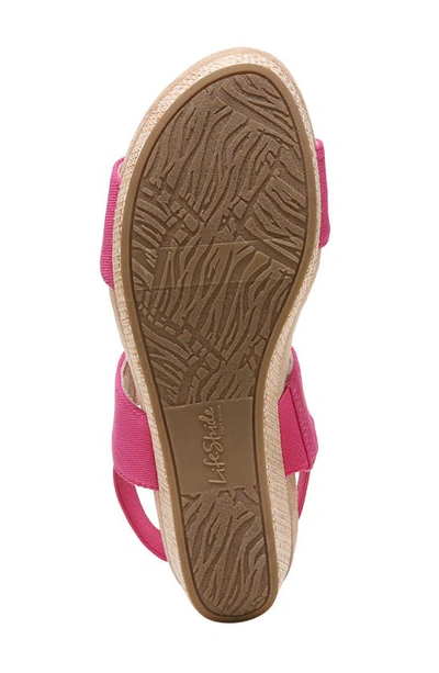 Shop Lifestride Delta Wedge Sandal In Pink