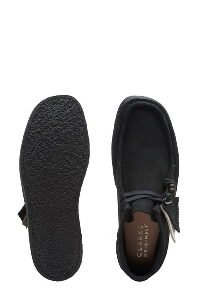 Clarks Magnolia Platform Chukka Boot In Black Nubuck